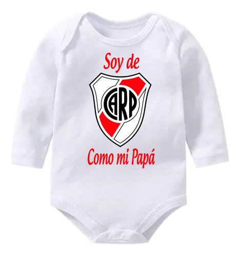 Body Bebe River Plate, Equipos De Futbol, Manga Larga.