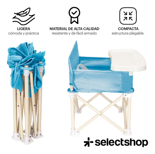 ..periquera Para Bebe Portatil Plegable Silla Comer Ajustabl