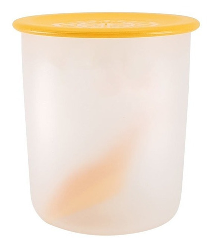 Tarro Cilindrico Plastico 1l Con Tapa Y Cuchara 13x14cm