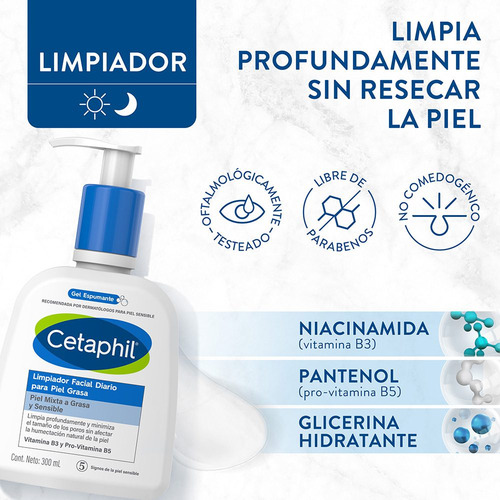 Cetaphil Limpiador Para Piel Grasa Limpiador Liq. X 473 Ml