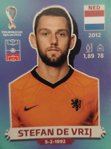 Lamina Album Mundial Qatar 2022/ Stefan De Vrij