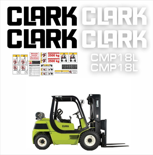 Adesivos Compatível Clark Cmp18l Cmp 18l + Etiquetas R797 Cor Padrão