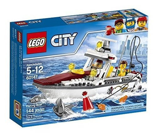 Set Construcción Lego City Barco De Pesca 144 Piezas