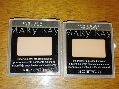 Polvo Mineral Traducido Compacto Beige 1 Y Beige 2.mary Kay