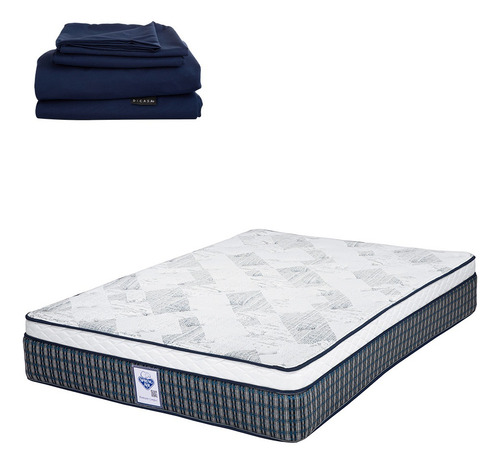 Colchon Queen Size Spring Air Cardona + Sabanas Softy