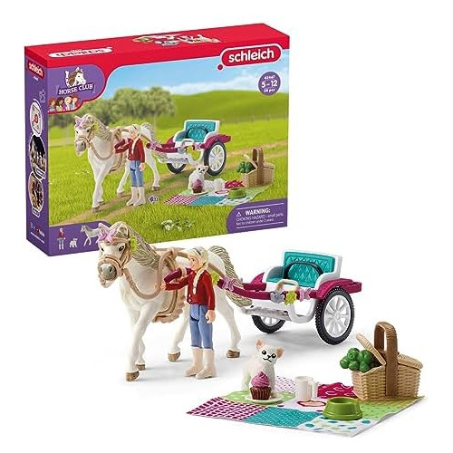 Horse Club  32-piece Carriage Ride With Picnic Plays...
