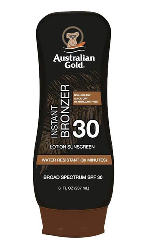 Loción Australian Gold Instant Bronzer Spf30 237ml