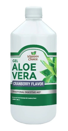Vitamin Choice Gel Aloe Vera Sabor Cranberry 1000 Ml