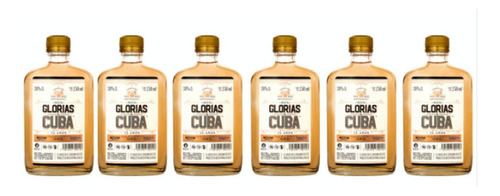 Pack De 6 Ron Glorias De Cuba Oro 250 Ml