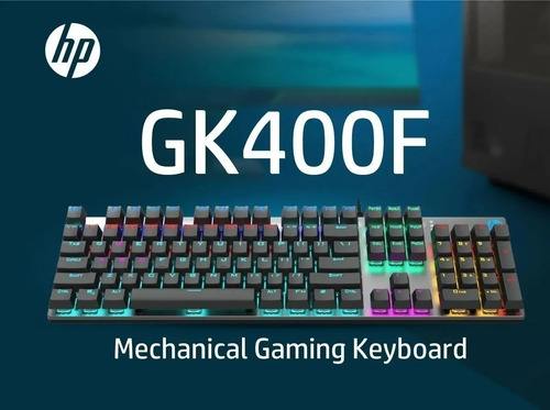 Imagen 7 de 10 de Teclado Gamer Retroiluminado Usb Hp Gk400 Mecanico B Switch