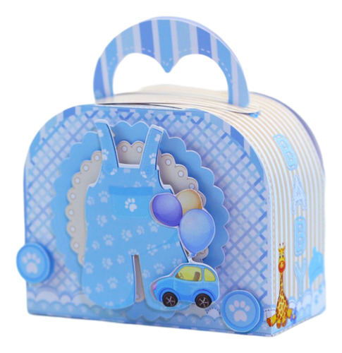 Cajitas Golosineras Baby Shower Osito Maleta V5