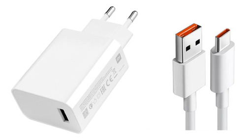 Cargador Original Mi Turbo Charge 33w Xiaomi Redmi + Cable C