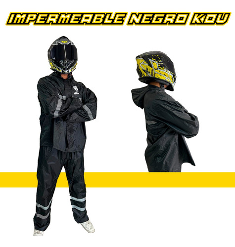 Impermeable Comodo Para Motociclistas Pantalon Y Sudadera Re