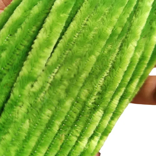 Limpiapipas Chelines X 100 Unids - Color Verde Musgo Flores