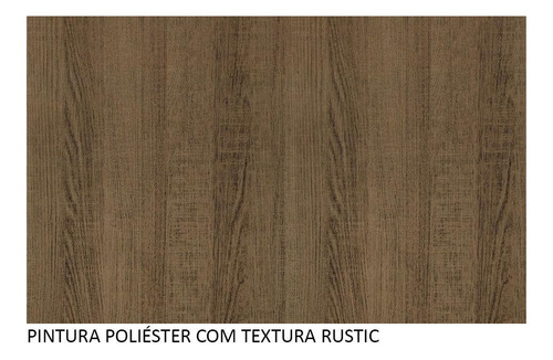 Guarda-roupa Casal 3 Portas Espelho 2 Gavetas Sublime Madesa Cor Rustic