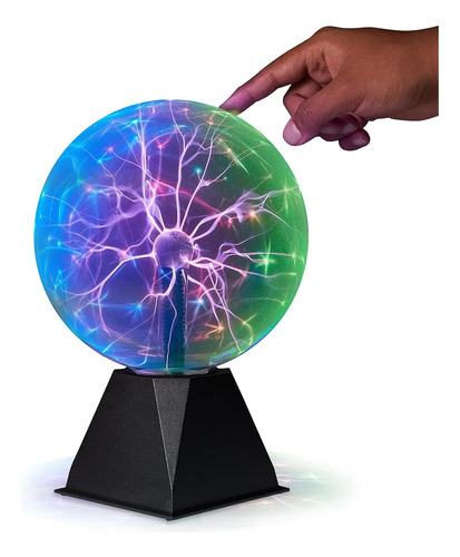 Playbees Bola De Plasma Colorida - 7 Pulgadas - Electricidad