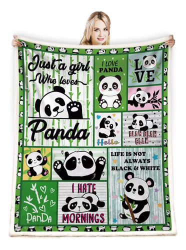 Manta De Panda Para Niñas, Manta De Panda Para Sofá, Cama,