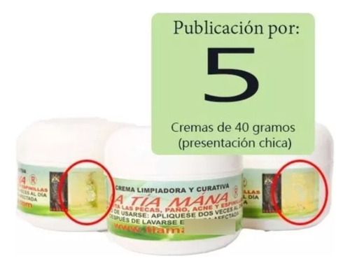 5 Cremas Tia Mana Desde Morelia Michoacán (msi)