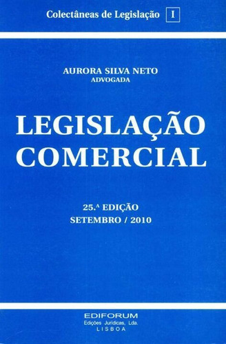 Legislação Comercial - 25ed/10, De Neto, Aurora Silva. Editora Almedina Em Português