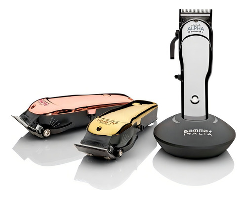 Máquina de cortar cabelo profissional Gamma Piu Absolute Alpha Silver