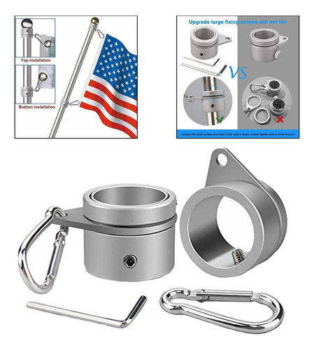 Anillos De Aleación De Aluminio Para Postes De Bandera,