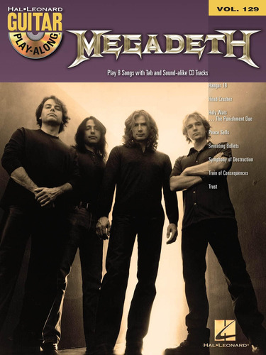 Libro: Megadeth: Guitar Play-along Volume 129 (guitar 129)