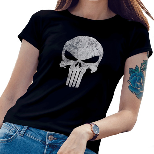 Remera Algodón Premium Punisher Castigador - Dtg - 88