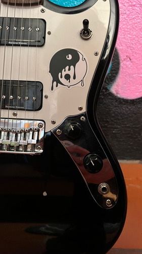 Guitarra Fender Squier Mustang C/ Seymour Duncan Triple Shot Diestro Negro Palo De Rosa (Usado)