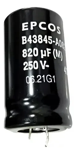 Cornell Dubilier 820uF 250V Snap-In Aluminum Electrolytic Capacitor - LPX Series - View #3