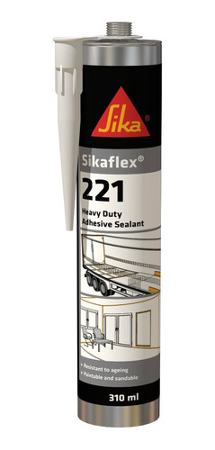 Sellador Sika Sikaflex 221 - Blanco, Negro O Gris - Por 1 U.