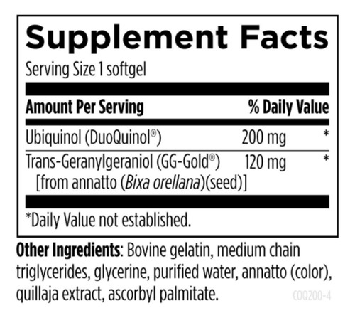 Designs For Health | Coq200 | Coqnol 200mg | 60 Cápsulas Sabor Sin Sabor