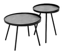 Comprar Set 2 Mesas Ratona Símil Piedra Chica 46x53cm Grande 61x43cm