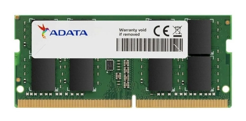 Imagen 1 de 1 de Memoria RAM Premier color verde  16GB 1 Adata AD4S266616G19-SGN