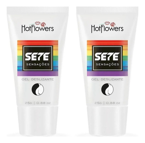 Hot Flowers gel lubrificante intimo 7 sete sensações neutro 2un 25 g