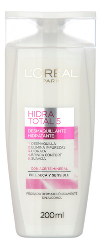 Leche de Limpieza Facial L'Oréal Paris Hidra Total 5