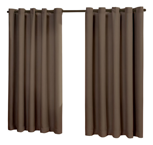 Cortina Extrema Performance 4,00 X 1,00 Quebra Sol Cor Tabaco