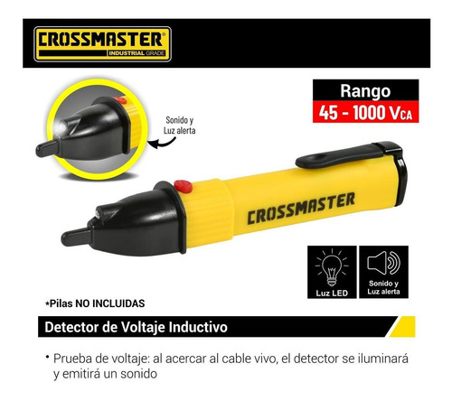 Imagen 2 de 3 de Detector Voltaje Inductivo Buscapolo Crossmaster 9936594