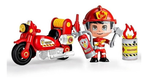 Pinypon Action Moto De Bomberos Con Acces Sharif Express