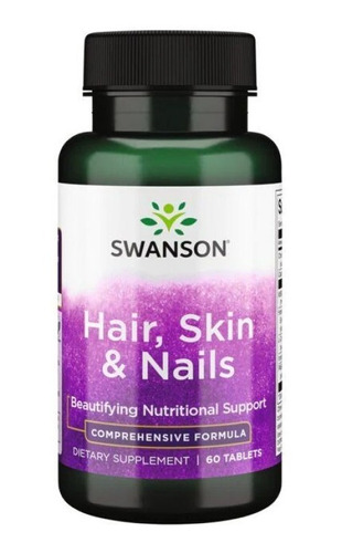 Swanson Hair Skin & Nails Cuidado Uñas Piel Pelo 60 Tabs