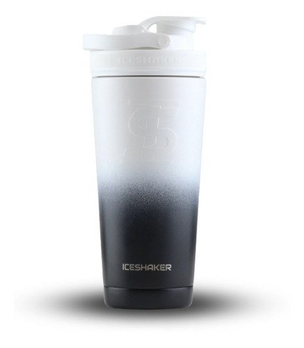 Termo Iceshaker Shaker Negro Y Blanco Especial Edition