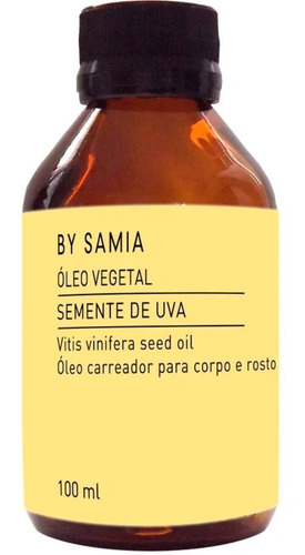 Óleo Vegetal Semente De Uva 100ml - By Samia