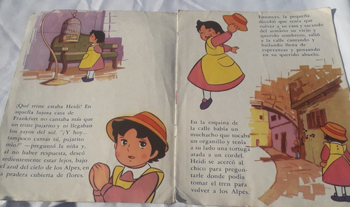 Cuento Infantil * Heidi, El Organillero * Bruguera Antiguo (Usado)