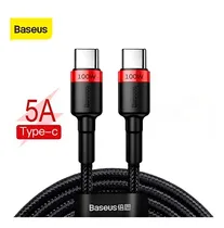 Comprar Cable Reforzado Baseus Carga Rápida Uso Rudo Usb C 100w 2 Metros para Samsung Huawei, Xiaomi ,Iphone 15, Macbook Pro, Poco