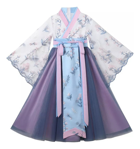 Vestido De Princesa De Estilo Chino Hanfu Para Niñas