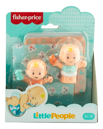Little People Bebes Gemelos Moreno Rubio Pack 2 Fisher Price
