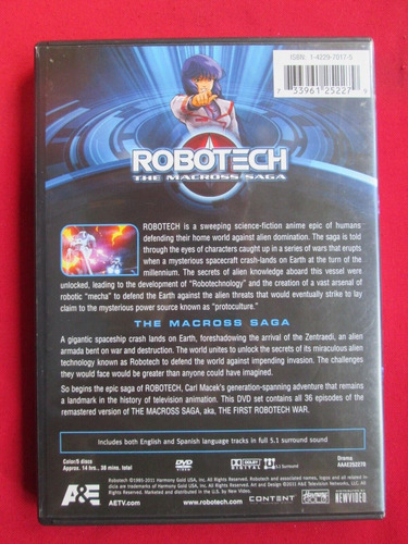 Robotech The Macross Saga Dvd Region 1 Audio Español Latino (Usado)