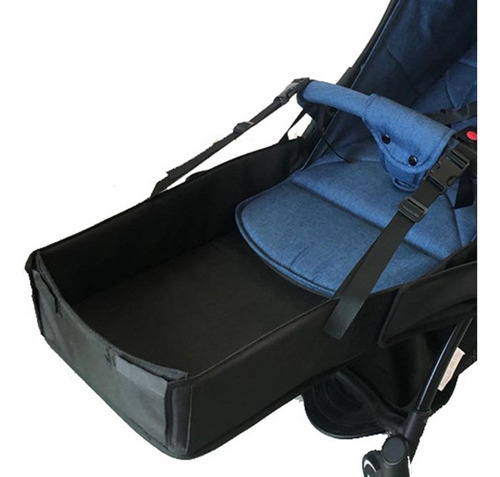 Dk Cochecito Reposapiés 50cm Accs Universal Duradero Negro