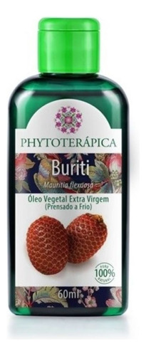 Óleo Vegetal De Buriti Extra Virgem 60ml (100% Puro)