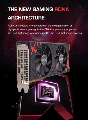 Tarjeta Video Grafica Amd Rx 580 8gb Gddr5 Gpu Gaming Juegos