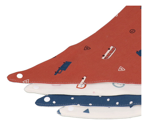 Set De Baberos Triangulares Absorbentes Para Bebés, Impermea